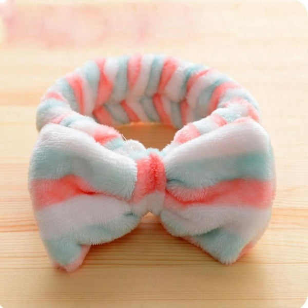 New Letter "OMG" Coral Fleece Soft Bow Headbands for women Girls Cute Hair Holder Hairbands Hair Bands Headwear Hair Accessories