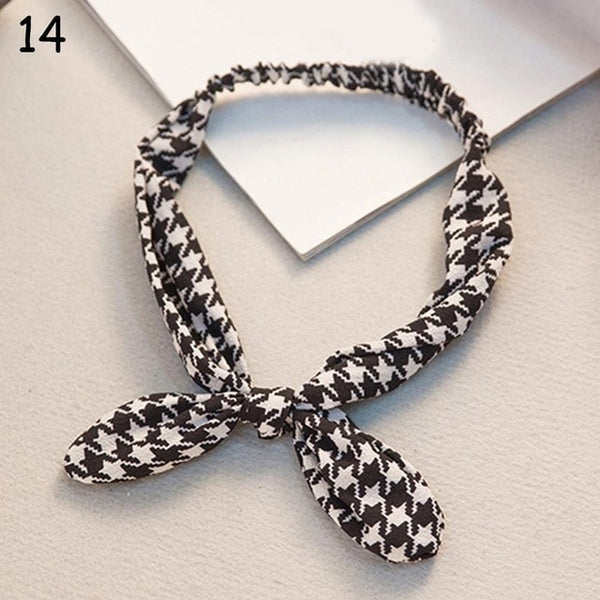 Women Sweet Hair Bands Print Headbands Retro Hair Accessories Cross Turban Bandage Bandanas Hairband Headwrap Summer Headwear