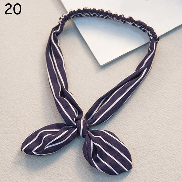 Women Sweet Hair Bands Print Headbands Retro Hair Accessories Cross Turban Bandage Bandanas Hairband Headwrap Summer Headwear