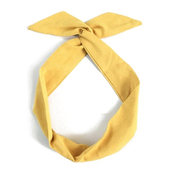 Women Sweet Hair Bands Print Headbands Retro Hair Accessories Cross Turban Bandage Bandanas Hairband Headwrap Summer Headwear