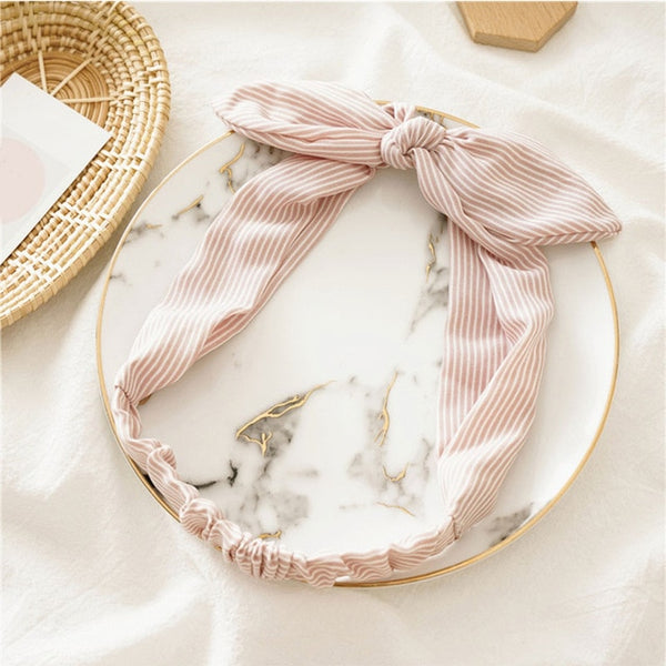 Women Sweet Hair Bands Print Headbands Retro Hair Accessories Cross Turban Bandage Bandanas Hairband Headwrap Summer Headwear