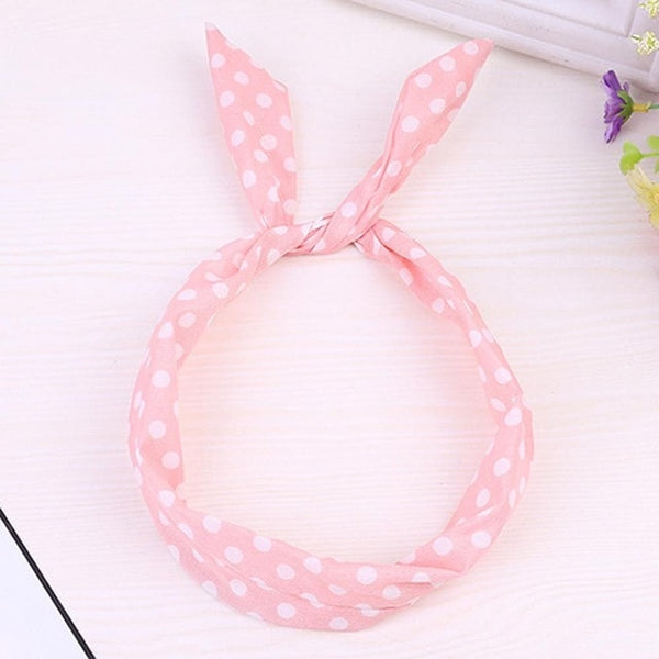 Women Sweet Hair Bands Print Headbands Retro Hair Accessories Cross Turban Bandage Bandanas Hairband Headwrap Summer Headwear