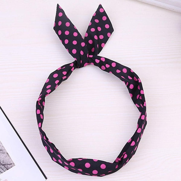 Women Sweet Hair Bands Print Headbands Retro Hair Accessories Cross Turban Bandage Bandanas Hairband Headwrap Summer Headwear