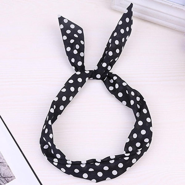 Women Sweet Hair Bands Print Headbands Retro Hair Accessories Cross Turban Bandage Bandanas Hairband Headwrap Summer Headwear