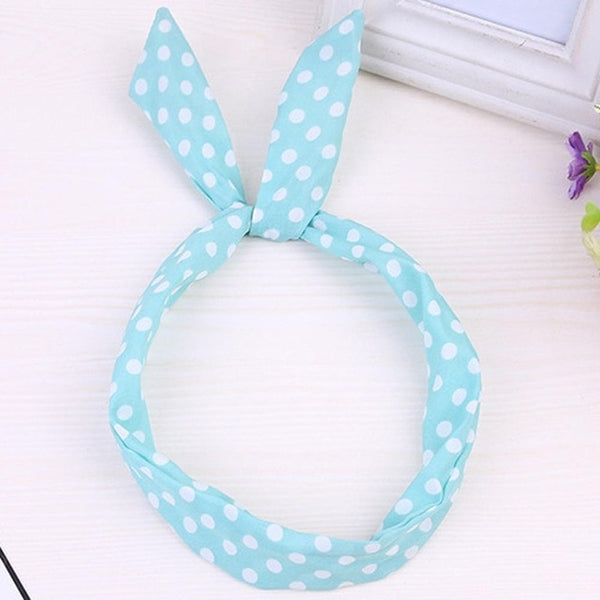 Women Sweet Hair Bands Print Headbands Retro Hair Accessories Cross Turban Bandage Bandanas Hairband Headwrap Summer Headwear