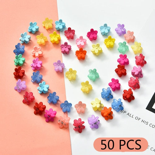 10/20/30/50 Pcs/Bag Cute Girls Women Flower Crown Animals Baby Hair Claws Children Hairpins Hair Clips Kid Hair Accessories Set