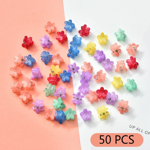 10/20/30/50 Pcs/Bag Cute Girls Women Flower Crown Animals Baby Hair Claws Children Hairpins Hair Clips Kid Hair Accessories Set