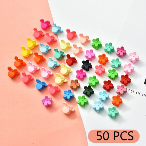10/20/30/50 Pcs/Bag Cute Girls Women Flower Crown Animals Baby Hair Claws Children Hairpins Hair Clips Kid Hair Accessories Set