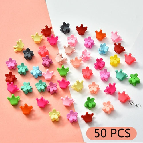 10/20/30/50 Pcs/Bag Cute Girls Women Flower Crown Animals Baby Hair Claws Children Hairpins Hair Clips Kid Hair Accessories Set