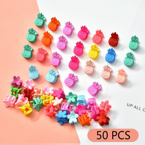 10/20/30/50 Pcs/Bag Cute Girls Women Flower Crown Animals Baby Hair Claws Children Hairpins Hair Clips Kid Hair Accessories Set