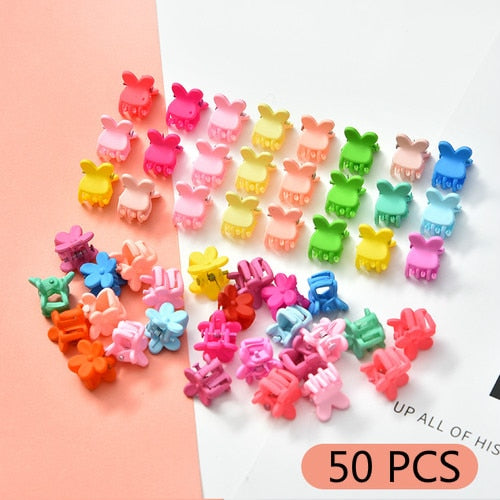 10/20/30/50 Pcs/Bag Cute Girls Women Flower Crown Animals Baby Hair Claws Children Hairpins Hair Clips Kid Hair Accessories Set