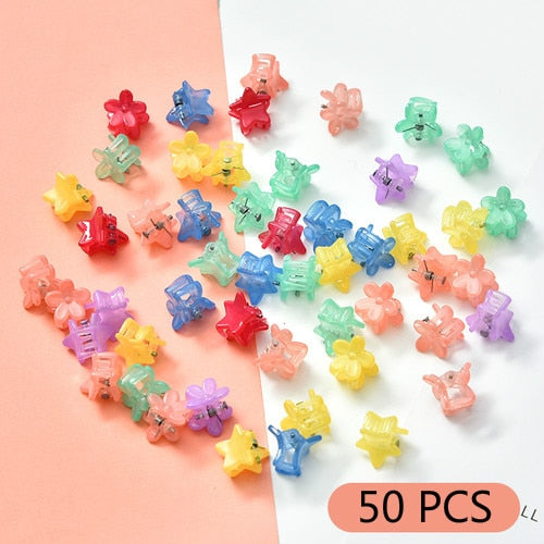 10/20/30/50 Pcs/Bag Cute Girls Women Flower Crown Animals Baby Hair Claws Children Hairpins Hair Clips Kid Hair Accessories Set