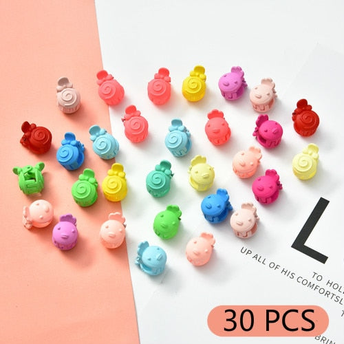 10/20/30/50 Pcs/Bag Cute Girls Women Flower Crown Animals Baby Hair Claws Children Hairpins Hair Clips Kid Hair Accessories Set
