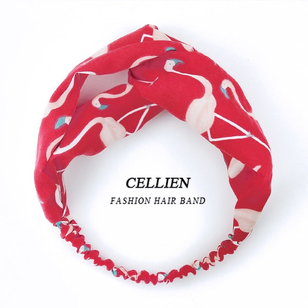2020 NEW Hair Accessories for Women Girls Hair Bands Print Headbands Vintage Cross Turban Scarf Bandage повязка на голову DS02