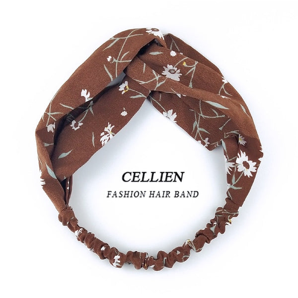 2020 NEW Hair Accessories for Women Girls Hair Bands Print Headbands Vintage Cross Turban Scarf Bandage повязка на голову DS02