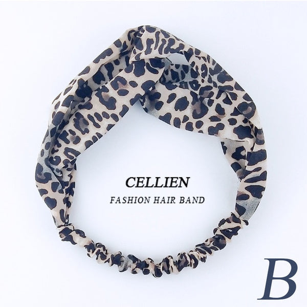2020 NEW Hair Accessories for Women Girls Hair Bands Print Headbands Vintage Cross Turban Scarf Bandage повязка на голову DS02