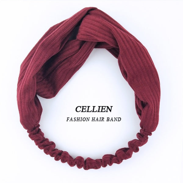 2020 NEW Hair Accessories for Women Girls Hair Bands Print Headbands Vintage Cross Turban Scarf Bandage повязка на голову DS02