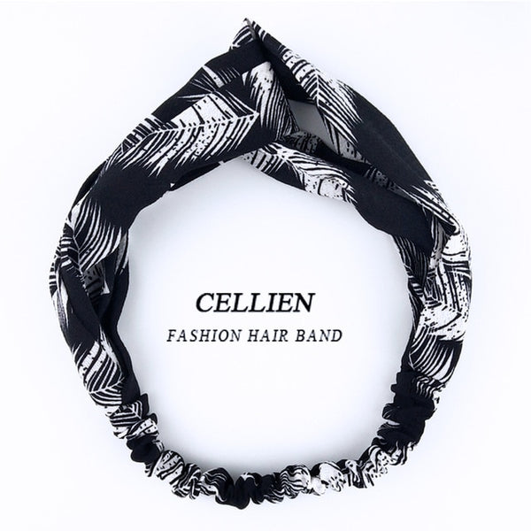 2020 NEW Hair Accessories for Women Girls Hair Bands Print Headbands Vintage Cross Turban Scarf Bandage повязка на голову DS02