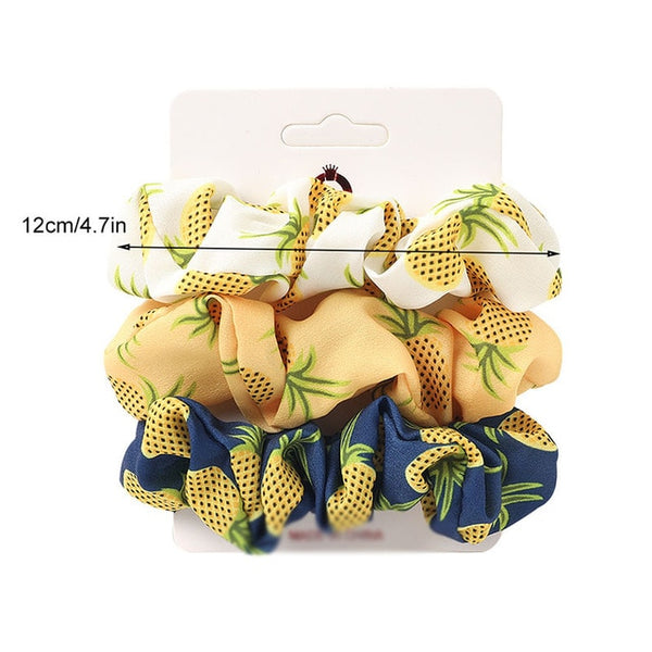 1 Set Scrunchies Hair Ring Candy Color Hair Ties Rope Autumn Winter Women Ponytail Hair Accessories 4-6Pcs Girls Hairbands Gifts