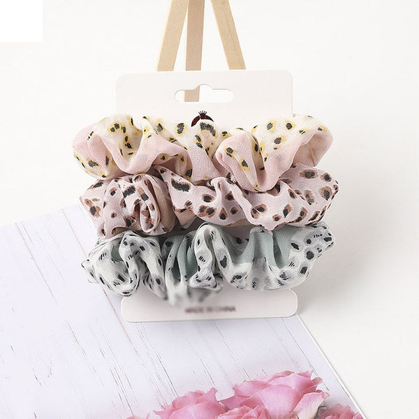 1 Set Scrunchies Hair Ring Candy Color Hair Ties Rope Autumn Winter Women Ponytail Hair Accessories 4-6Pcs Girls Hairbands Gifts