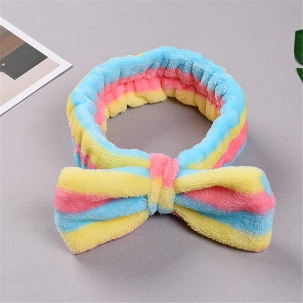 New Letter "OMG" Coral Fleece Soft Bow Headbands for women Girls Cute Hair Holder Hairbands Hair Bands Headwear Hair Accessories