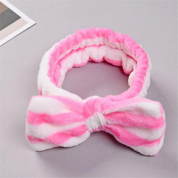 New Letter "OMG" Coral Fleece Soft Bow Headbands for women Girls Cute Hair Holder Hairbands Hair Bands Headwear Hair Accessories