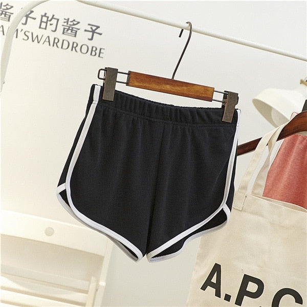 DICLOUD Fashion Stretch Waist Casual Shorts Woman 2018 High Waist Black White Shorts Harajuku Beach Sexy Short Women'S Clothing