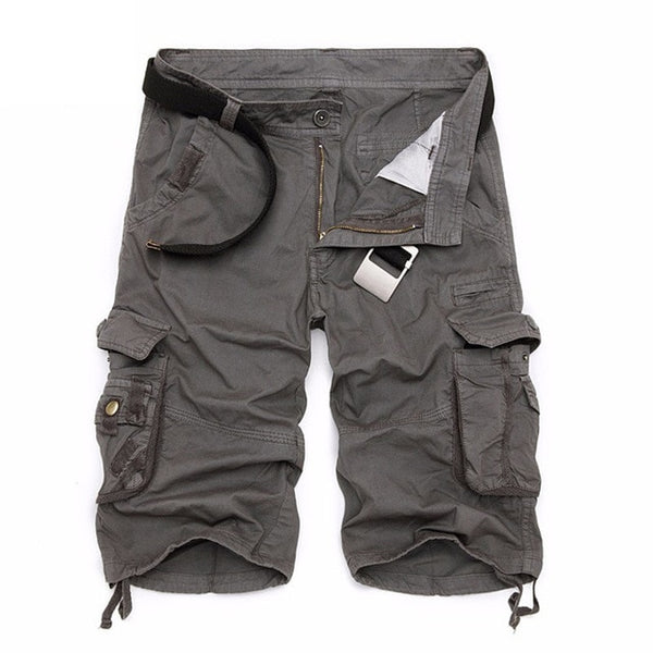 Mountainskin Summer Men's Camo Cargo Shorts Cotton Military Camouflage Male Jogger Board Shorts Men Brand Clothing SA495
