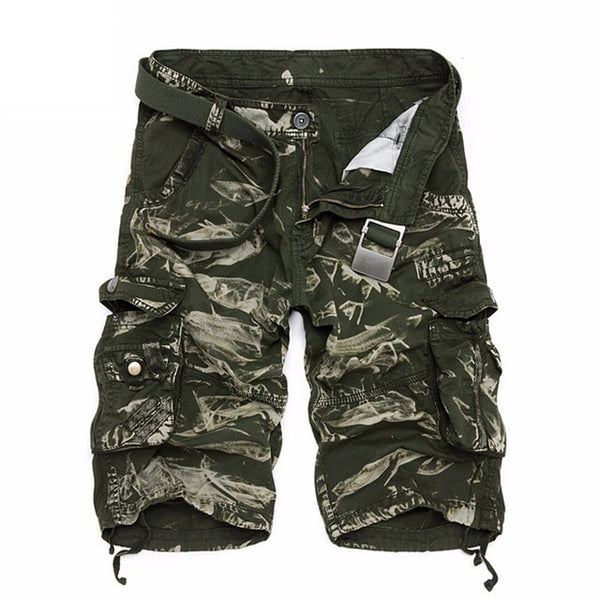Mountainskin Summer Men's Camo Cargo Shorts Cotton Military Camouflage Male Jogger Board Shorts Men Brand Clothing SA495