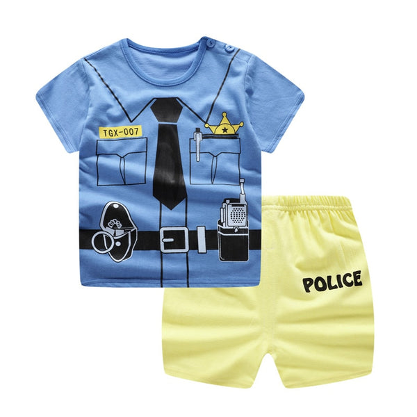 Boys Clothing Sets Summer Baby Boys Clothes Suit Gentleman Style Shirt +Pants Clothes Boys Summer Set Toddler Boys Clothing Set
