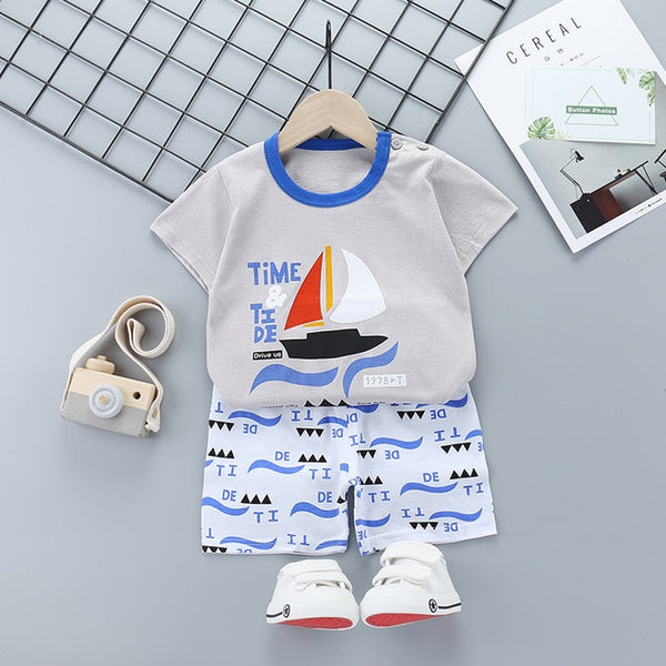 Boys Clothing Sets Summer Baby Boys Clothes Suit Gentleman Style Shirt +Pants Clothes Boys Summer Set Toddler Boys Clothing Set