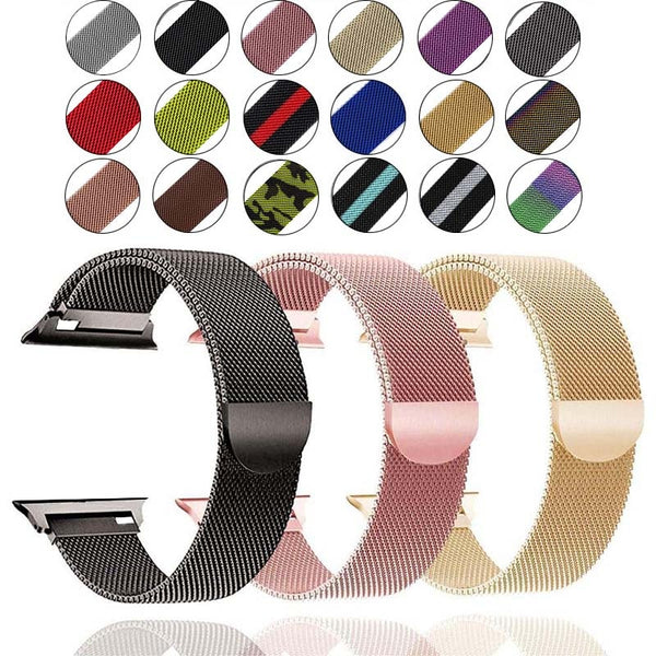 Band For Apple Watch 5 4 3 2 38MM 40MM 42MM 44MM Milanese Loop Bracelet Stainless Steel Bracelet strap for Iwatch accessories