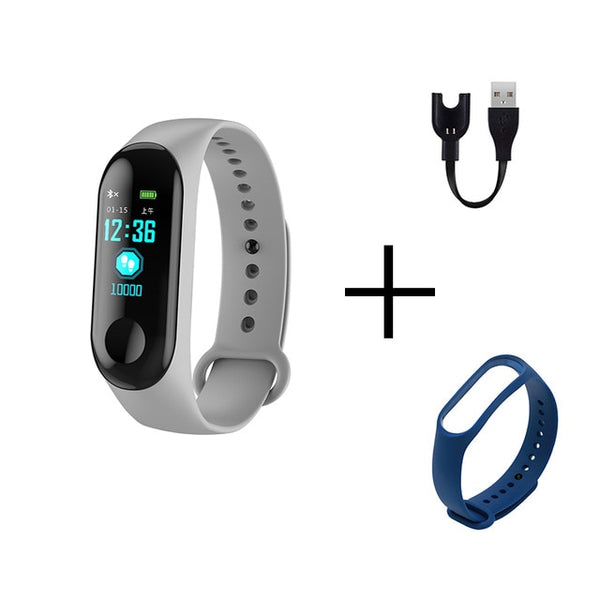 Men Smart Sports watch blood pressure heart rate monitor message reminder bluetooth waterproof men and women bracelet kids wrist