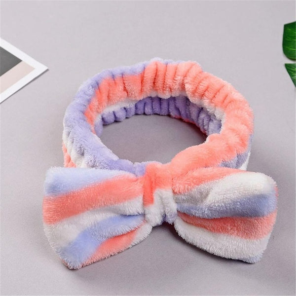 New Letter "OMG" Coral Fleece Soft Bow Headbands for women Girls Cute Hair Holder Hairbands Hair Bands Headwear Hair Accessories