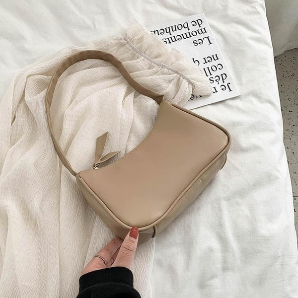 Retro Shoulder Bag Vintage Handbag Hobos Bag for Women PU Leather Female Baguette Bag Subaxillary Mini Bolsa Bolsa Feminina2020