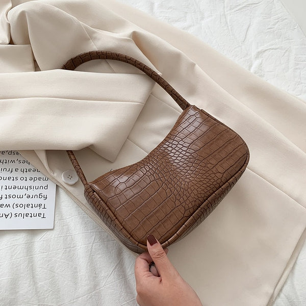 Retro Shoulder Bag Vintage Handbag Hobos Bag for Women PU Leather Female Baguette Bag Subaxillary Mini Bolsa Bolsa Feminina2020