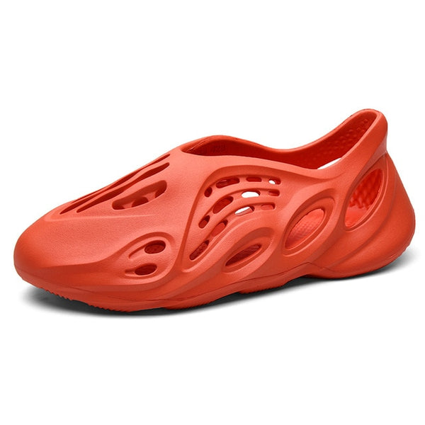 Summer men casual sandals outdoor women beach shoes fashion indoor slippers high quality lazy Hole shoes couple 35-48 multicolor