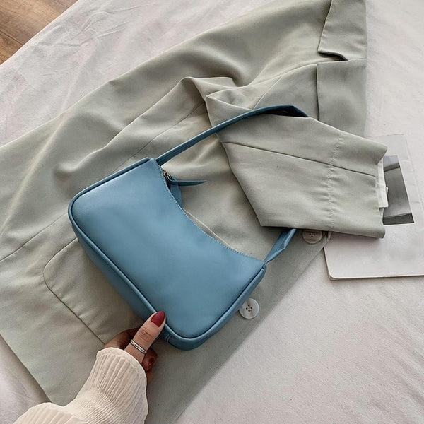 Vintage Retro Totes Bags For Women 2020 Fashion Handbag Soft Leather Female Small Subaxillary Bag Casual Retro Mini Shoulder Bag