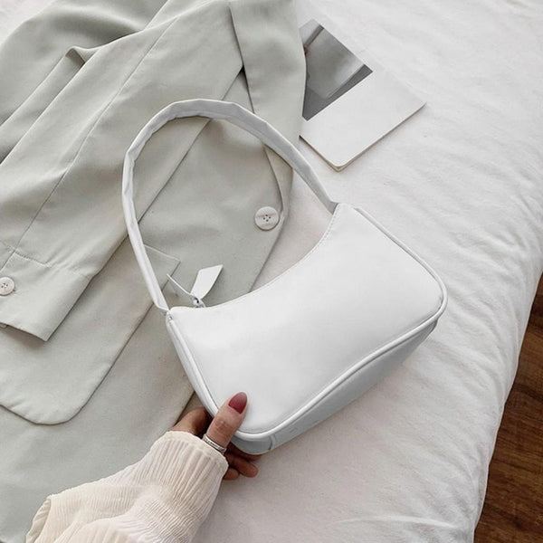 Vintage Retro Totes Bags For Women 2020 Fashion Handbag Soft Leather Female Small Subaxillary Bag Casual Retro Mini Shoulder Bag