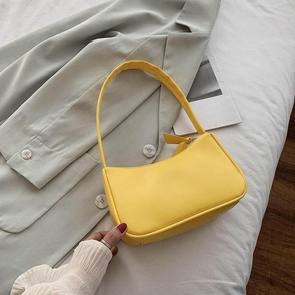 Vintage Retro Totes Bags For Women 2020 Fashion Handbag Soft Leather Female Small Subaxillary Bag Casual Retro Mini Shoulder Bag