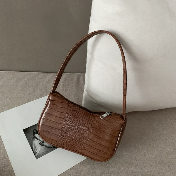 Vintage Retro Totes Bags For Women 2020 Fashion Handbag Soft Leather Female Small Subaxillary Bag Casual Retro Mini Shoulder Bag