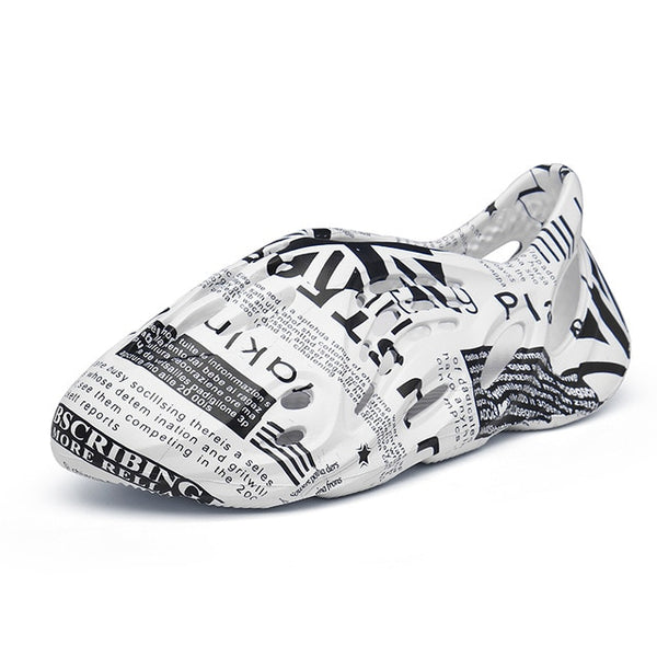 Summer men casual sandals outdoor women beach shoes fashion indoor slippers high quality lazy Hole shoes couple 35-48 multicolor