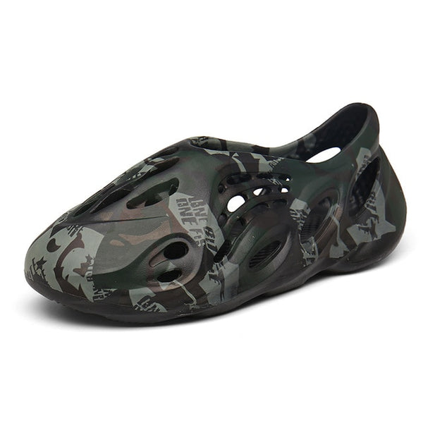 Summer men casual sandals outdoor women beach shoes fashion indoor slippers high quality lazy Hole shoes couple 35-48 multicolor