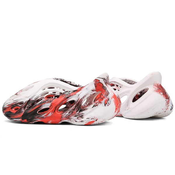 Summer men casual sandals outdoor women beach shoes fashion indoor slippers high quality lazy Hole shoes couple 35-48 multicolor