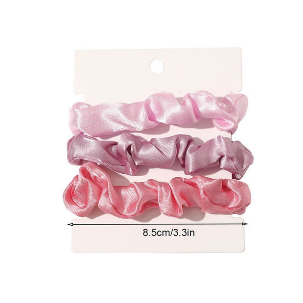 1 Set Scrunchies Hair Ring Candy Color Hair Ties Rope Autumn Winter Women Ponytail Hair Accessories 4-6Pcs Girls Hairbands Gifts