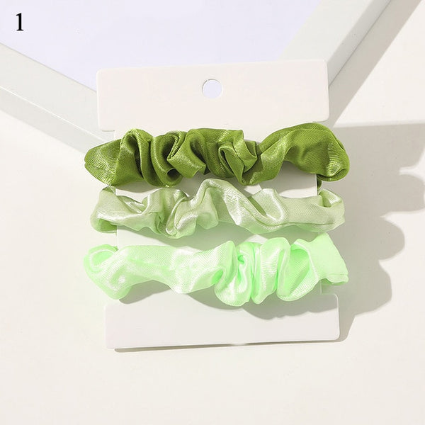 1 Set Scrunchies Hair Ring Candy Color Hair Ties Rope Autumn Winter Women Ponytail Hair Accessories 4-6Pcs Girls Hairbands Gifts