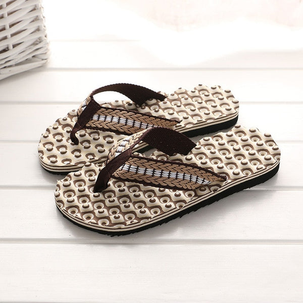 2020 New Arrival Summer Men Flip Flops High Quality Beach Sandals Anti-slip Zapatos Hombre Casual Shoes Wholesale A10