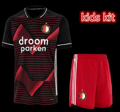 kids Top Quality 2020 2021 FeyenoordES Away soccer jersey 20 21 kids kit JORGENSEN BERGHUIS KOKCU boy football shirt