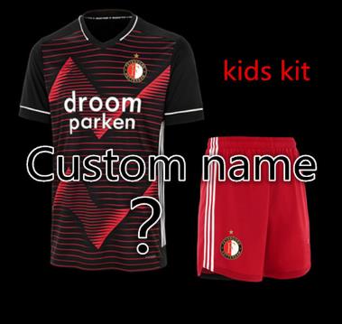 kids Top Quality 2020 2021 FeyenoordES Away soccer jersey 20 21 kids kit JORGENSEN BERGHUIS KOKCU boy football shirt