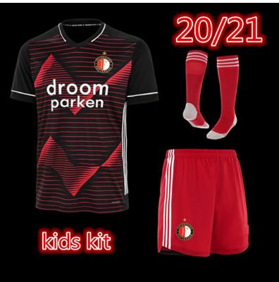 kids Top Quality 2020 2021 FeyenoordES Away soccer jersey 20 21 kids kit JORGENSEN BERGHUIS KOKCU boy football shirt